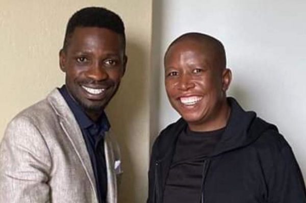 L’opposant ougandais Bobi Wine rencontre son homologue sud-africain Julius Malema